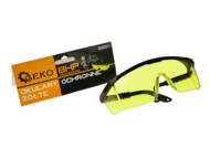 G90021 GEKO - Okulary ochronne żółte GEKO 