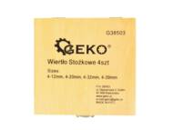 G38503 GEKO - Zestaw wierteł stożkowych GEKO /4el, 4-39mm/