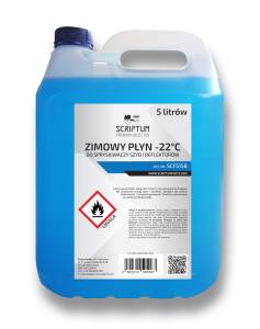 SCF515B - Płyn do spryskiwaczy zima (-22) SCRIPTUM 5l niebieski płyn na bazie alk.etylowego