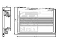 F101665 - Filtr powietrza FEBI FIAT TIPO