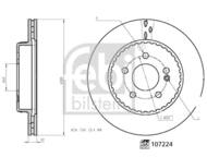 F107224 - Tarcza hamulcowa FEBI /tył/ DB W205 C-KLASA 14-