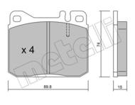 22-0011-0 MET - Klocki hamulcowe METELLI (odp.GDB242) DB W123 -79