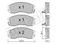 22-0135-0 MET - Klocki hamulcowe METELLI (odp.GDB989) SUBARU IMPREZA