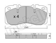 22-0268-0 MET - Klocki hamulcowe METELLI (odp.GDB5068) NISSAN LCV/RENAULT LCV/TRUCK