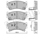 22-0278-0 MET - Klocki hamulcowe METELLI (odp.GDB3396) SUZUKI 05-