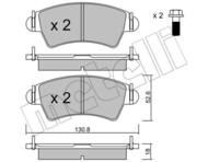 22-0313-1 MET - Klocki hamulcowe METELLI (odp.GDB1501) PSA XSARA 98-05/206 99-