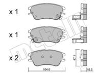 22-0502-0 MET - Klocki hamulcowe METELLI (odp.GDB3377) HYUNDAI ATOS/KIA