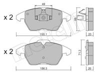 22-0548-2 MET - Klocki hamulcowe METELLI (odp.8X0 698 151)