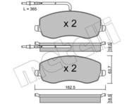 22-0847-0 MET - Klocki hamulcowe METELLI (odp.GDB1820) VOLVO XC60 08-