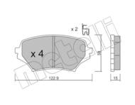 22-0870-0 MET - Klocki hamulcowe METELLI (odp.GDB3401) MAZDA MX-5 05-