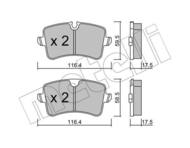 22-0955-0 MET - Klocki hamulcowe METELLI VAG A4/A5/A6/A7 11- /PORSCHE MACAN