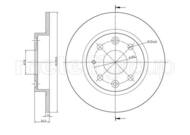 23-0664 MET - Tarcza hamulcowa METELLI /tył/ 231x9 MAZDA 323 89-