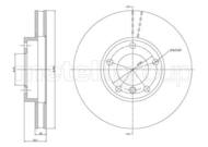 23-0808 MET - Tarcza hamulcowa METELLI /przód/ E34 525iX (XDrive)