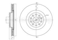 23-1243C MET - Tarcza hamulcowa METELLI COATED /przód/ 340x30 VAG PASSAT 10-