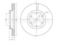 23-1630 MET - Tarcza hamulcowa METELLI /przód/ DF6481 TOYOTA HIACE LCV 285x28 05-