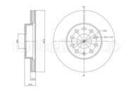 23-1767C MET - Tarcza hamulcowa METELLI 276x24 /przód/ COATED VAG A3/GOLF VII/LEON/OCTAVIA II 1.0-2.0TSI 12-