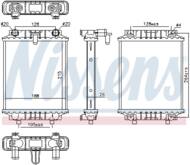 60372 NIS - Chłodnica wody NISSENS VAG