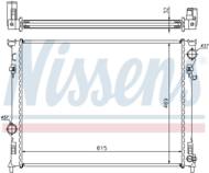 61014A NIS - Chłodnica wody NISSENS CHRYSLER