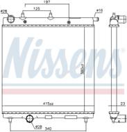 61277 NIS - Chłodnica wody NISSENS PSA