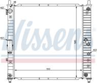 61643 NIS - Chłodnica wody NISSENS SSANGYONG