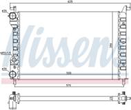 61802 NIS - Chłodnica wody NISSENS FIAT