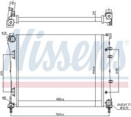 61935 NIS - Chłodnica wody NISSENS FIAT