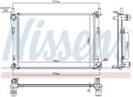 62028A NIS - Chłodnica wody NISSENS FORD
