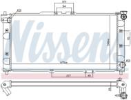 62382A NIS - Chłodnica wody NISSENS MAZDA