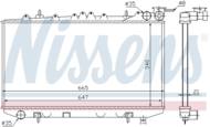 62421 NIS - Chłodnica wody NISSENS NISSAN