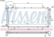 62785A NIS - Chłodnica wody NISSENS MG