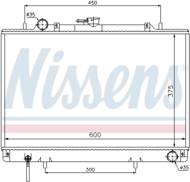 62809 NIS - Chłodnica wody NISSENS MITSUBISHI