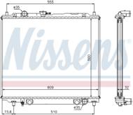 62852 NIS - Chłodnica wody NISSENS MITSUBISHI