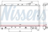 62865 NIS - Chłodnica wody NISSENS MITSUBISHI