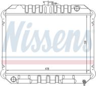 62933 NIS - Chłodnica wody NISSENS NISSAN
