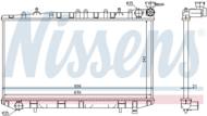62972 NIS - Chłodnica wody NISSENS NISSAN