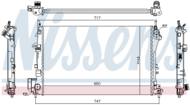 63024A NIS - Chłodnica wody NISSENS OPEL