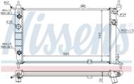 63253A NIS - Chłodnica wody NISSENS OPEL