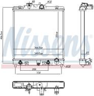 63340 NIS - Chłodnica wody NISSENS HONDA