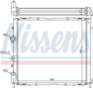 63985 NIS - Chłodnica wody NISSENS NISSAN