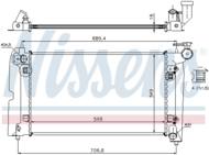 64648A NIS - Chłodnica wody NISSENS TOYOTA