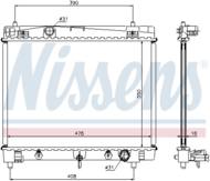 64682 NIS - Chłodnica wody NISSENS TOYOTA