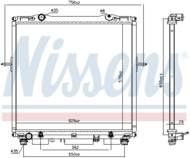 66659 NIS - Chłodnica wody NISSENS KIA