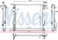 67465 NIS - Chłodnica wody NISSENS KIA