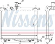 67547 NIS - Chłodnica wody NISSENS HYUNDAI