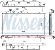 67737 NIS - Chłodnica wody NISSENS SUBARU