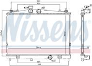 68735 NIS - Chłodnica wody NISSENS NISSAN