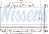 68740 NIS - Chłodnica wody NISSENS NISSAN