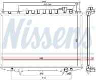 68749 NIS - Chłodnica wody NISSENS NISSAN