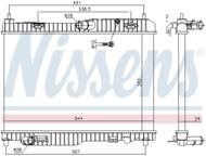 69233 NIS - Chłodnica wody NISSENS FORD