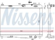 69235 NIS - Chłodnica wody NISSENS FORD